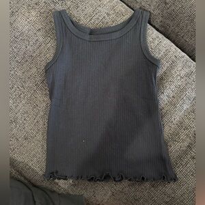 Jumping Beans Charcoal Ribbed Tank Top